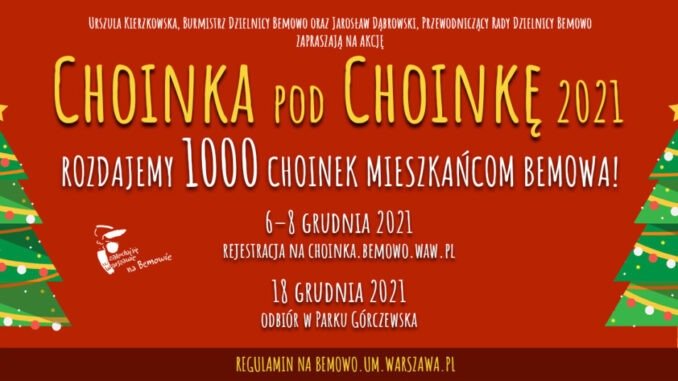 Choinka pod Choinkę i koncert Sławka Uniatowskiego na Bemowie