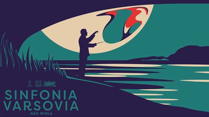 Concert animations of Sinfonia Varsovia on the Vistula River