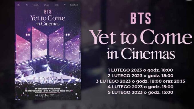 BTS Yet To Come in Cinemas