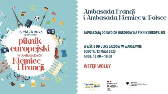 Piknik Europejski Ambasady Francji i Ambasady Niemiec w Polsce
