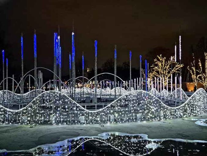 Zimowa Iluminacja w Multimedialnym Parku Fontann