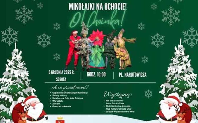 Mikołajki na Ochocie O!Choinka - świąteczna magia na Placu Narutowicza!