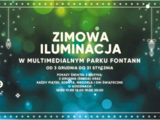 Zimowy Park Fontann pokazy 2025
